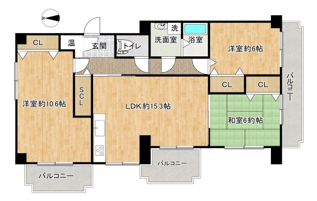 ロイヤルマンション小笹の間取り|ロイヤルマンション小笹（3LDK）