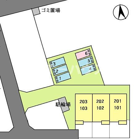 船橋市田喜野井７丁目のアパートの駐車場|駐車場