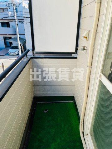 マサゴアパートのバルコニー