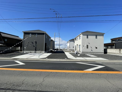 【前面道路含む現地写真】 | 太田市大原町　新築住宅
