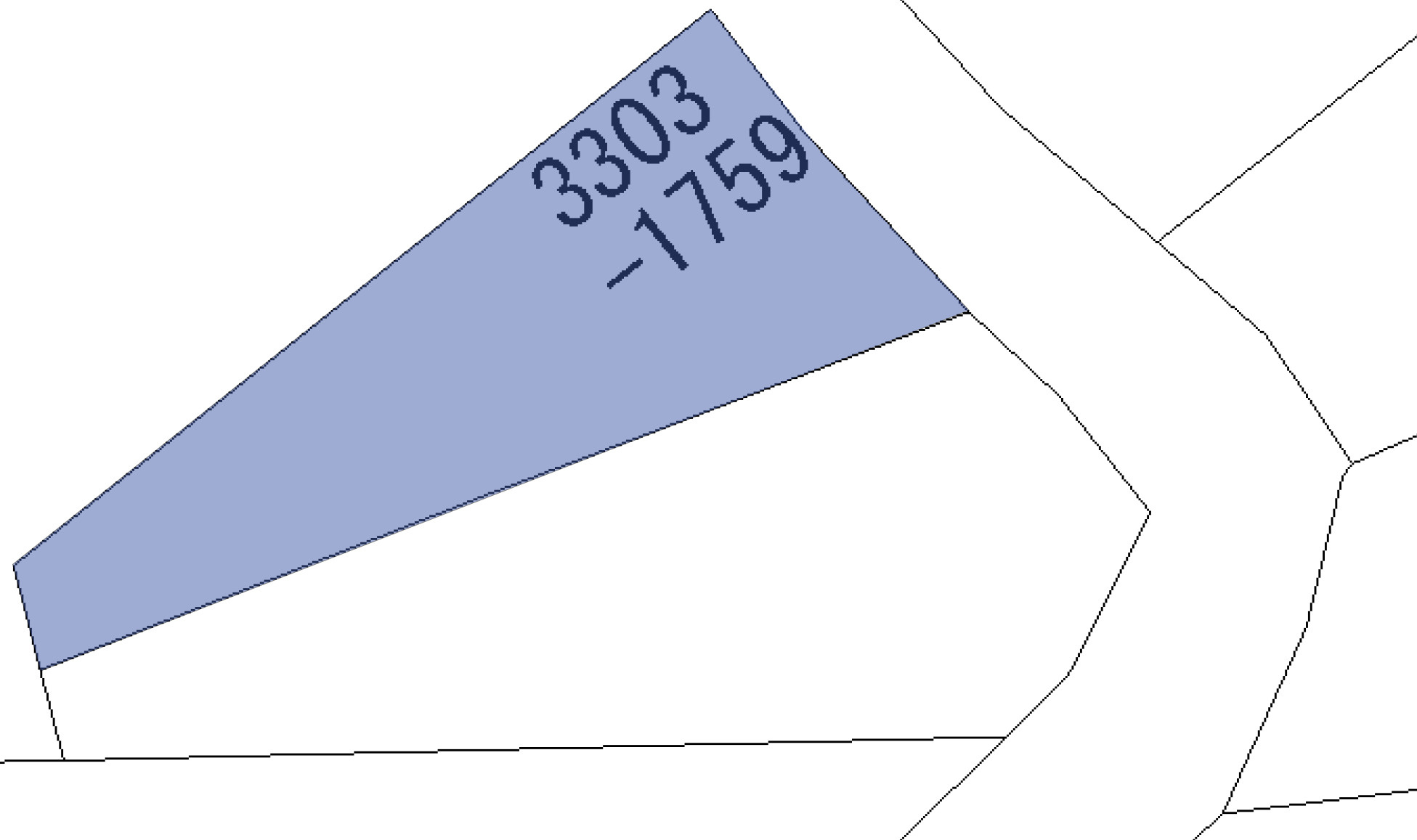 ニューパークひるが野①木造2階建の土地図