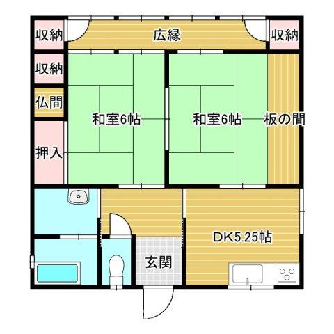 【間取り】 | 嘉麻市　平屋