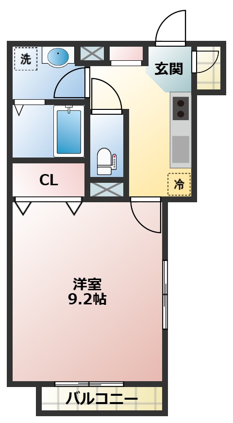 コンフォール日吉の間取り