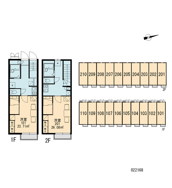 レオパレスAZUREの区画図|画像3
