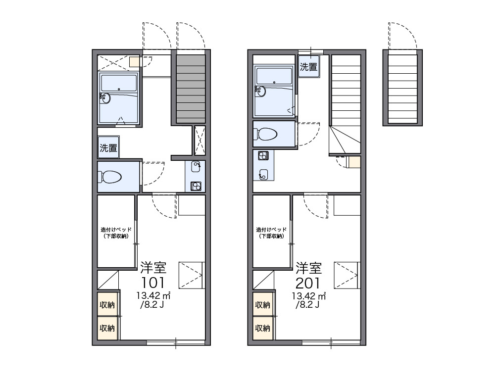 レオパレスAZUREの間取り|画像2