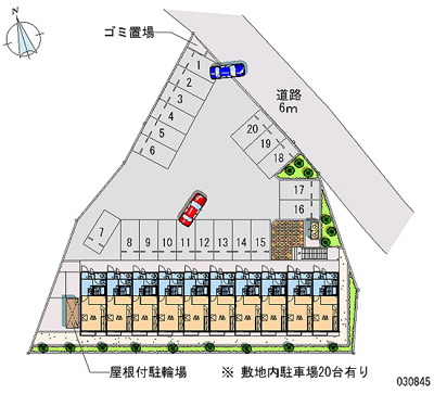 【駐車場】 | レオパレスカスカータSYⅡ | 画像4