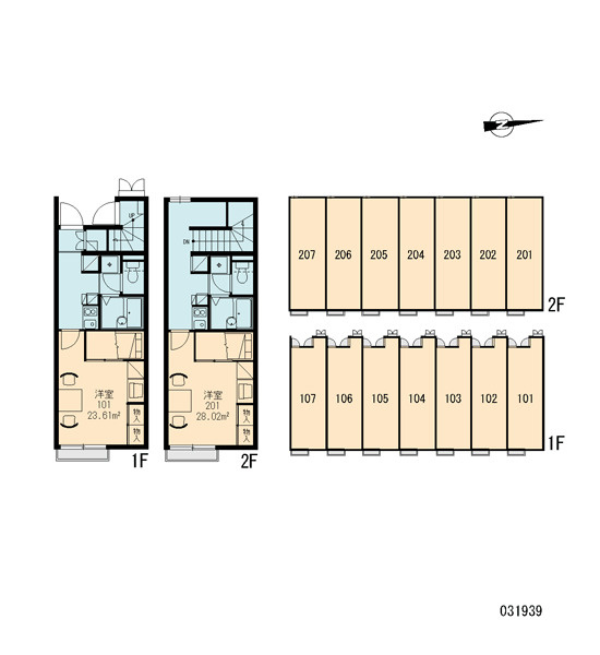 レオパレスソレーユⅡの区画図|画像3