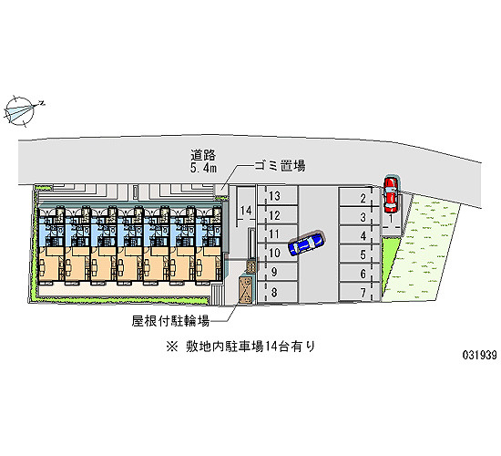 レオパレスソレーユⅡの駐車場|画像4