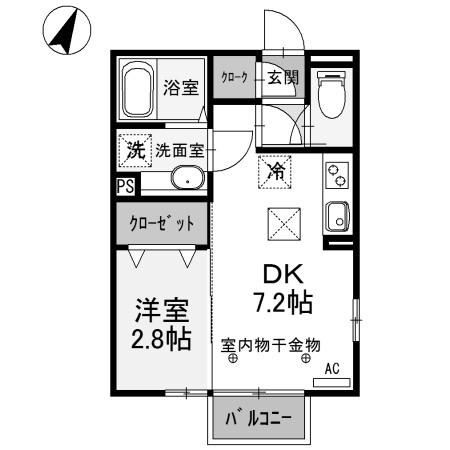 【間取り】 | 勝山A