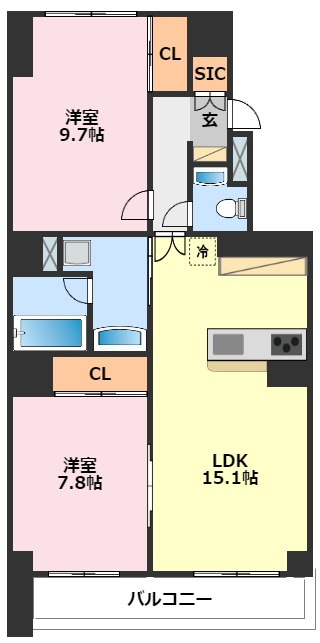 T's garden北柏2号棟の間取り