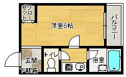 【間取り】 | ハイツ浦野Ⅱ