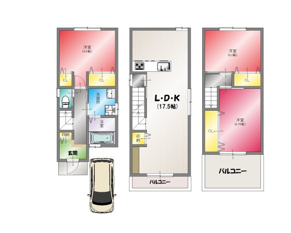 【間取り】 | 西京区下津林大般若町