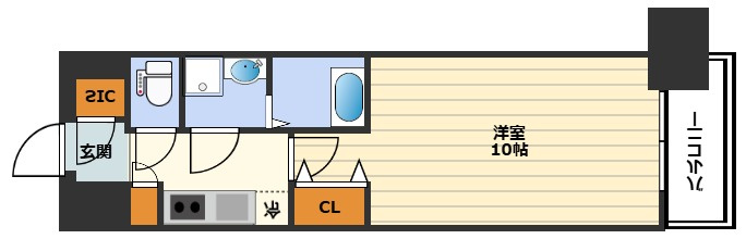 セオリー天神橋アベニールの間取り