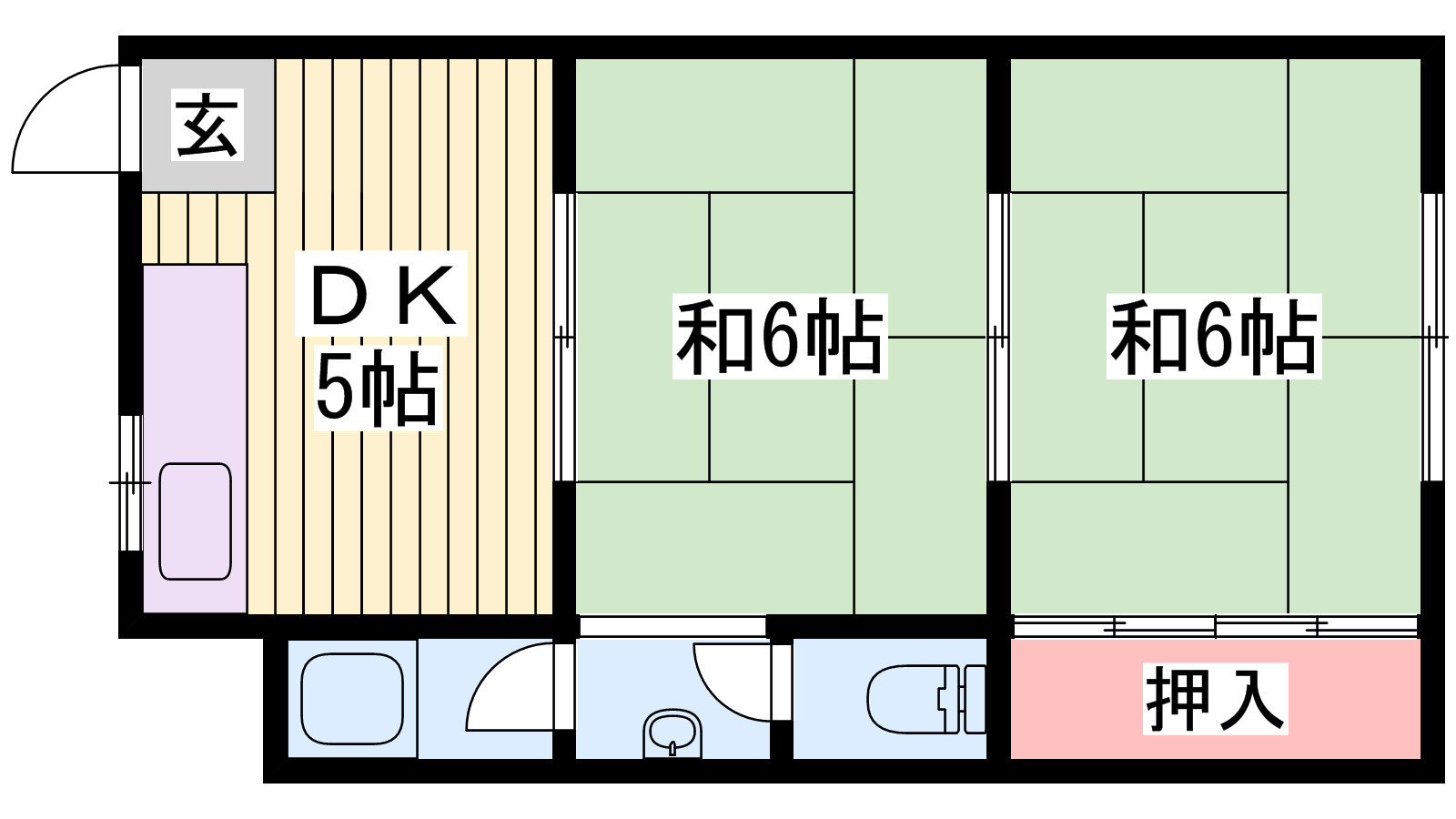 下手野ＮＳハイツの間取り