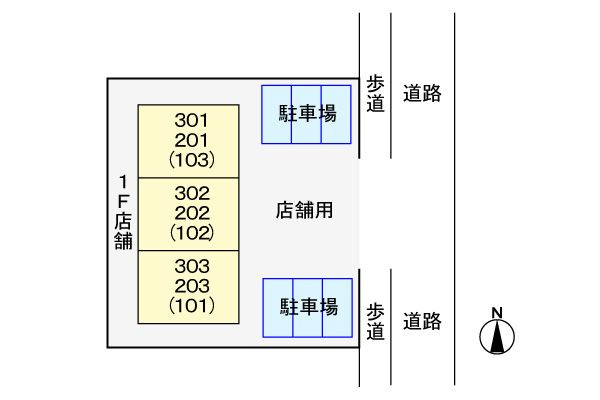 ネオハイツ新富　　　刈谷市の賃貸はクラスホーム刈谷店の駐車場