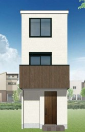 新築戸建　（川崎区四谷上町）の外観パース|新築戸建　京急大師線「東門前」駅徒歩18分　2階リビング　全居室収納　3LDK　