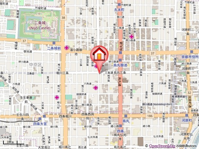 サイト烏丸三条町の地図