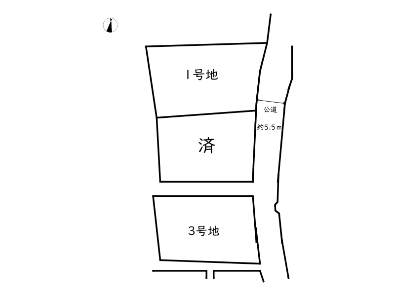 姫路市勝原区下太田3号地／売土地の区画図