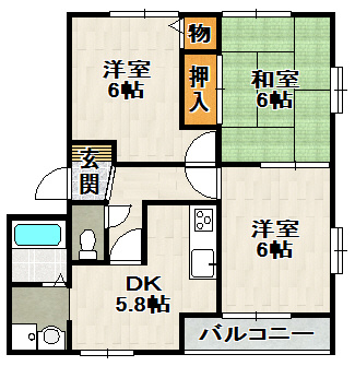 アドザックス北野の間取り