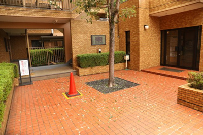 【中庭】 | ライオンズマンション鶴川 | 中庭（パティオ）とは、一つの建築物の内部に設けられた、壁などで囲われている庭のことを指します。コの字型、ロの字型が主流ですが、L字型の中庭もあります。最近では、インテリア性の高さからも人気があります。