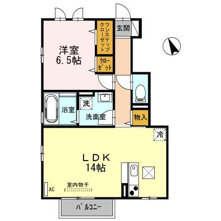 ディアコート合川 B棟の間取り