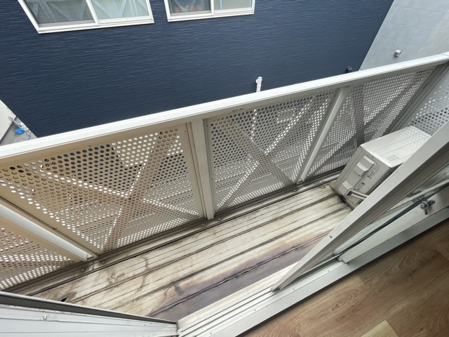 リバーハイツのバルコニー