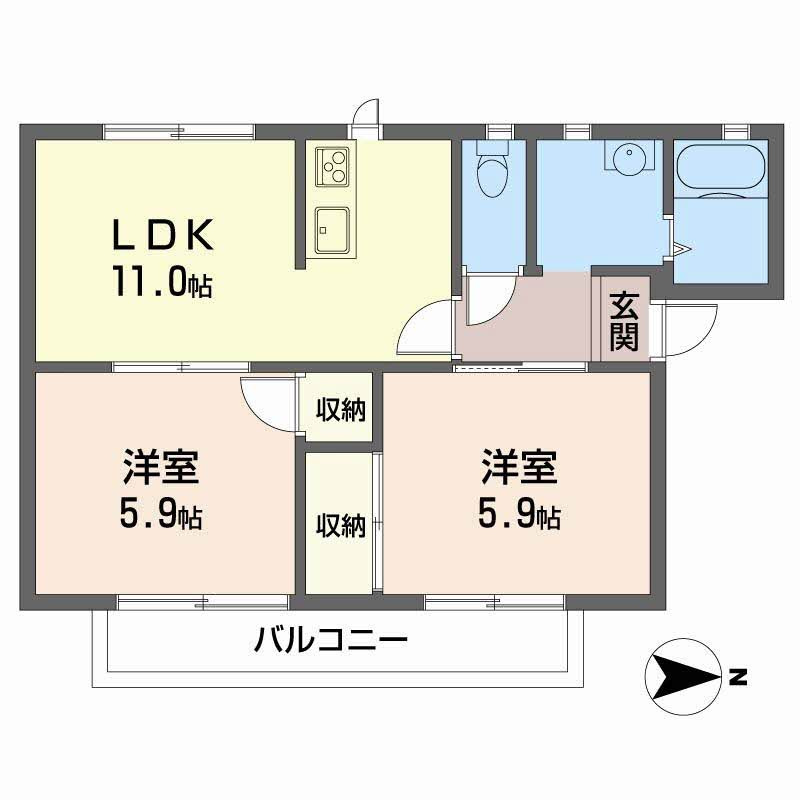 リバーハイツの区画図