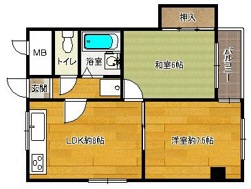 【間取り】 | バル御幸