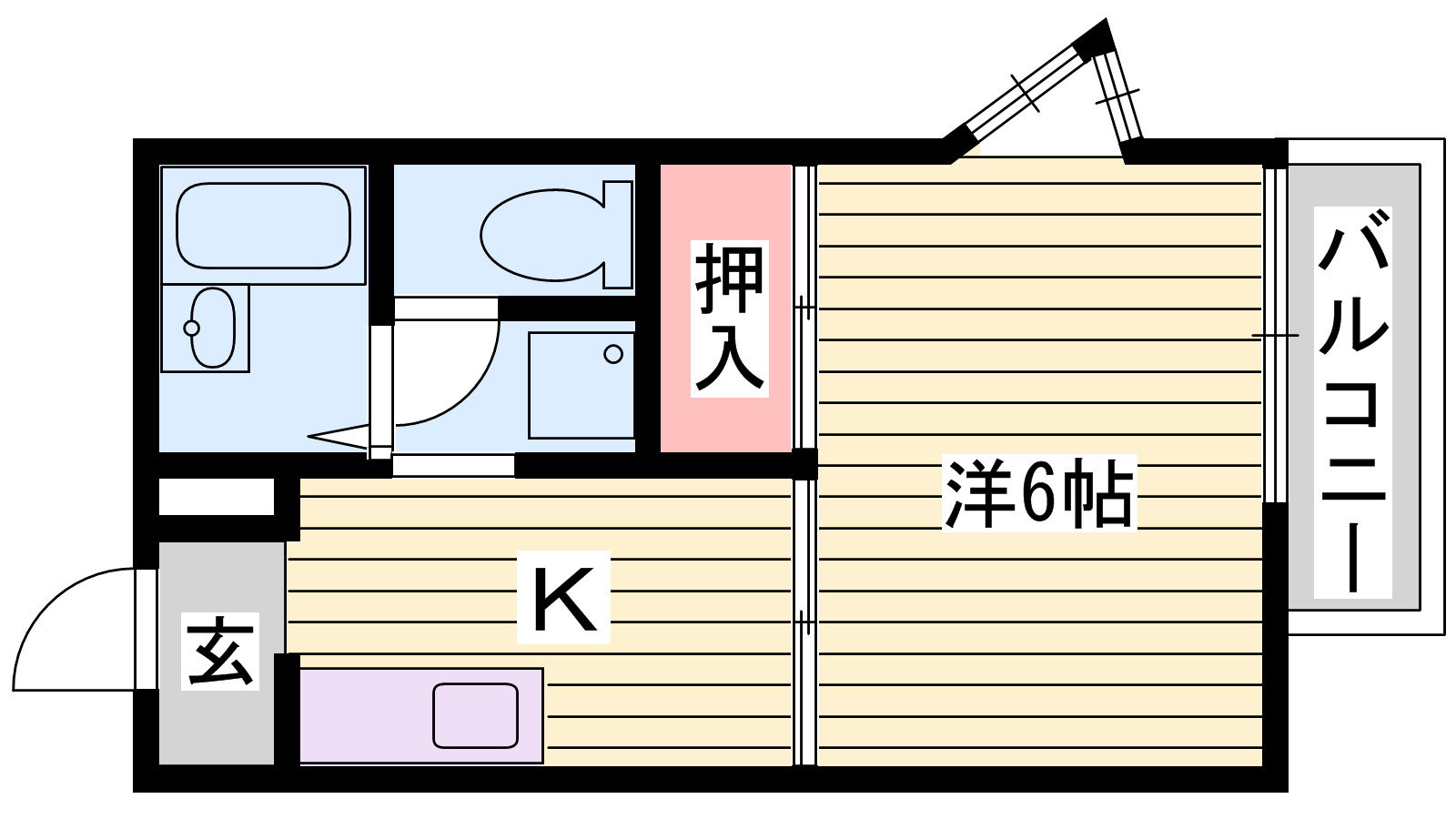 ヴィラカメリアＡ棟の間取り
