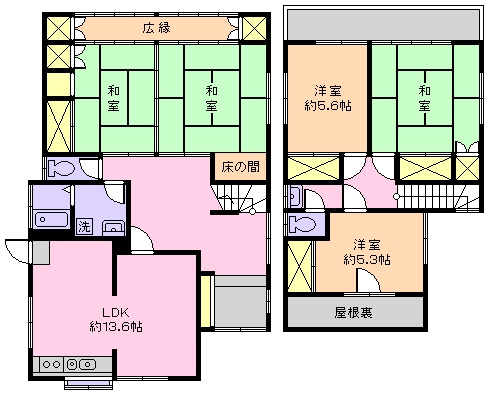 【間取り】 | 湊貸家