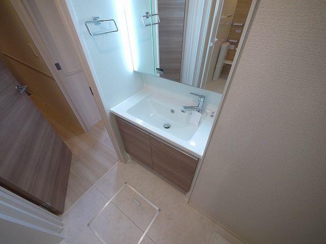 グレース北市の洗面所|スペースが確保できる洗面所です