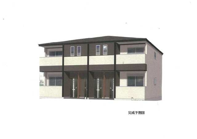 プロムナード木津Ⅱの外観パース