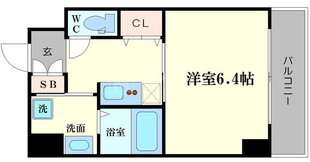 クレビオス難波EASTの間取り