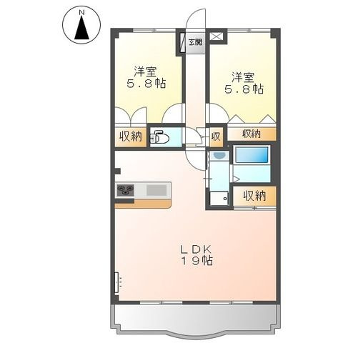 プリマヴェイラⅢ　　刈谷市の賃貸ならクラスホーム刈谷店の間取り