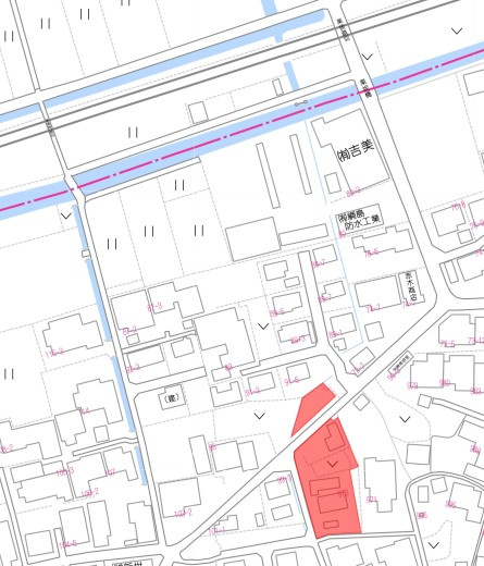 栗坂 中古住宅の地図