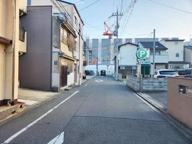 壬生檜町　建築条件付土地の前面道路含む現地写真