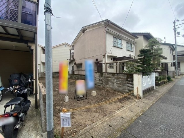 梅津フケノ川町　3階建てプランの前面道路含む現地写真