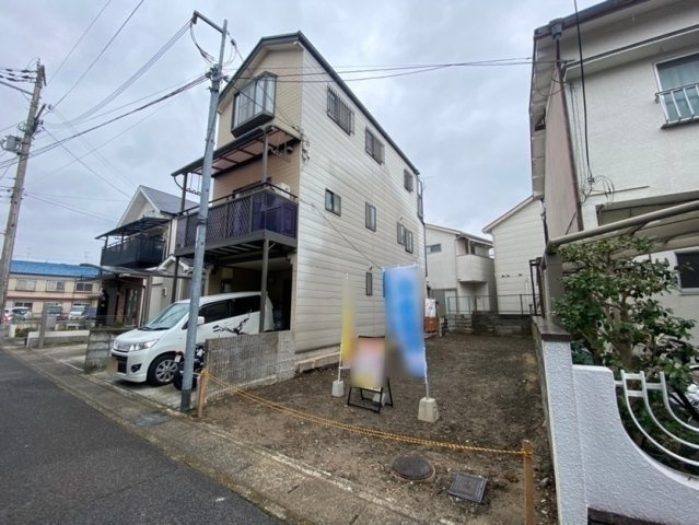 梅津フケノ川町　3階建てプランの前面道路含む現地写真