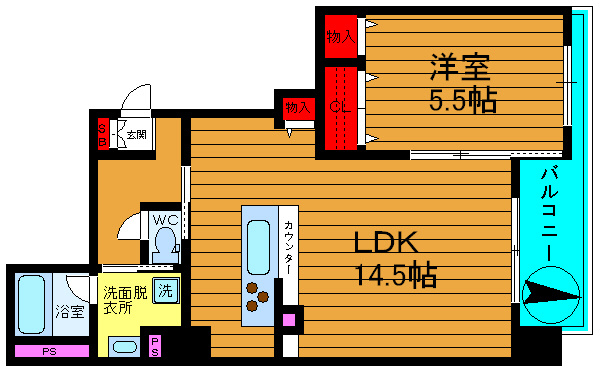 ルーチェ桜川の間取り