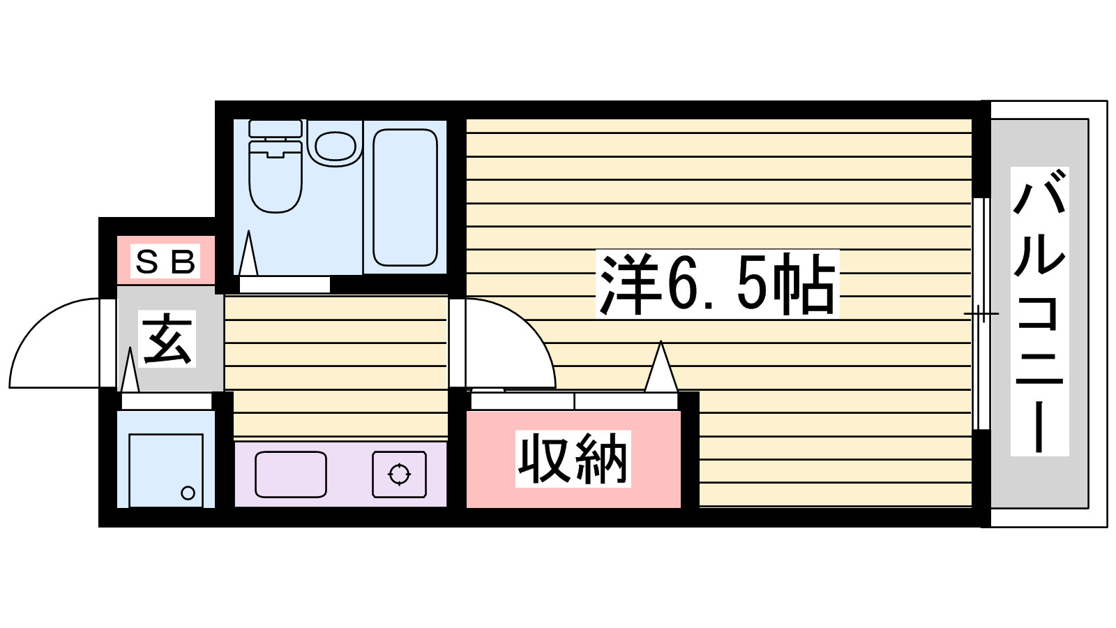 ベルトピア手柄Ⅴの間取り