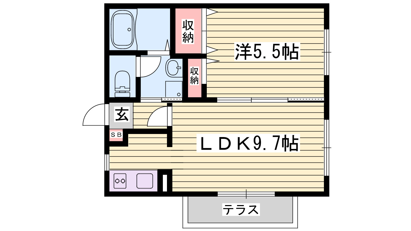 シャーメゾン延末の間取り