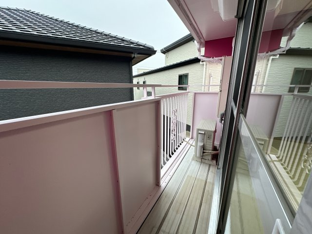 タウニィ新在家C棟のバルコニー
