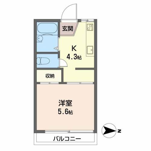 タウニィ新在家C棟の間取り