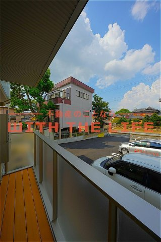 D-room椿【キャッシュバック対象物件】のバルコニー|お洗濯にも便利なバルコニー付き