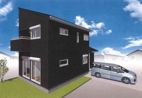 厚木市下荻野　戸建ての外観パース|外観イメージ「厚木市下荻野戸建て」