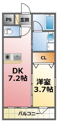 テレージア甲子園高潮町の間取り