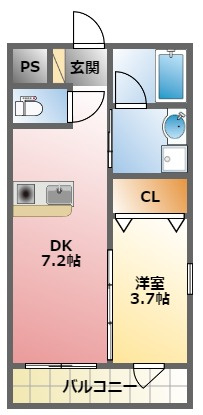 テレージア甲子園高潮町の間取り