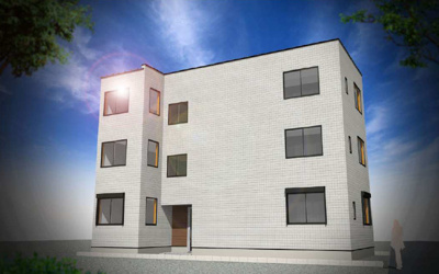 【外観パース】 | ハーモニーテラス綾瀬Ⅶ