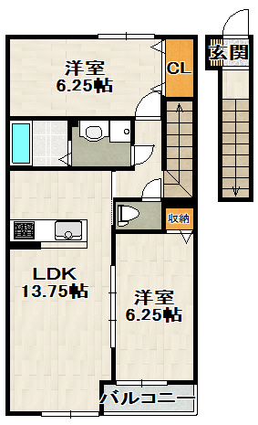 D1の間取り