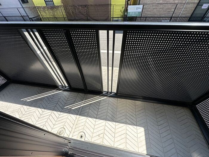 セジュール高田　A棟のバルコニー